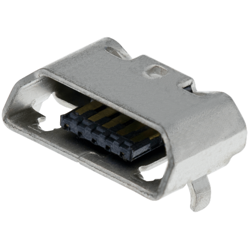 Replacement Charging port soldering required - 05 Pin - Micro B - 2 Anchor Points