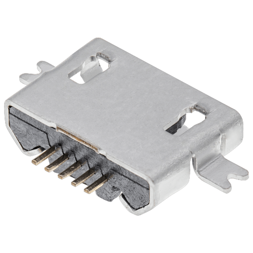 Replacement Charging port soldering required - 05 Pin - Micro B - 2 Anchor Points