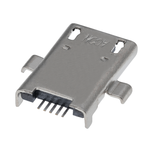 Replacement Charging port soldering required - 05 Pin - Micro B - 4 Anchor Points