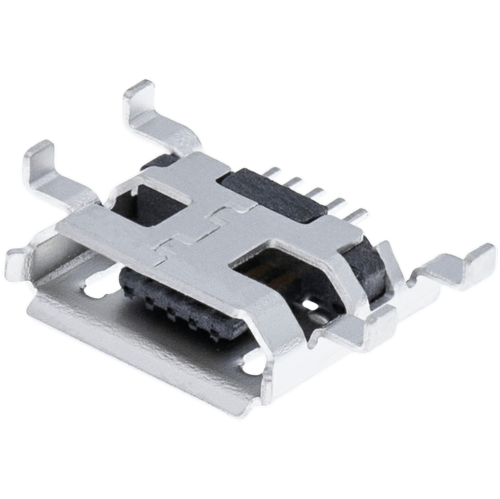 Replacement Charging port soldering required - 05 Pin - Micro B - 4 Anchor Points