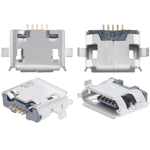 Soudure de remplacement de port de chargement requise - 05 broches - Micro B - 2 points d'ancrage