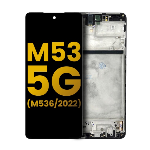 OLED Assembly With Frame Compatible For Samsung Galaxy M53 5G (M536 / 2022) (All Colors) by ESOURCE PARTS - Refurbished condition - Image 2
