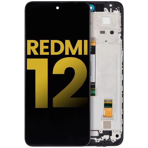 LCD Assembly With Frame Compatible For Xiaomi Redmi 12 (All Colors) by ESOURCE PARTS - Refurbished condition - Image 2