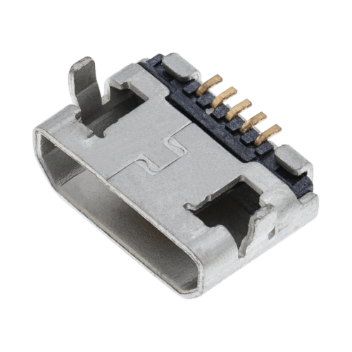 Replacement Charging port soldering required - 05 Pin - Micro B - 2 Anchor Points