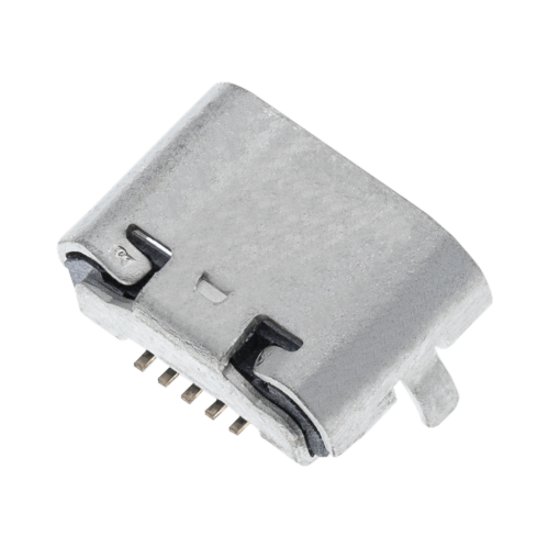 Replacement Charging port soldering required - 05 Pin - Micro B - 2 Anchor Points