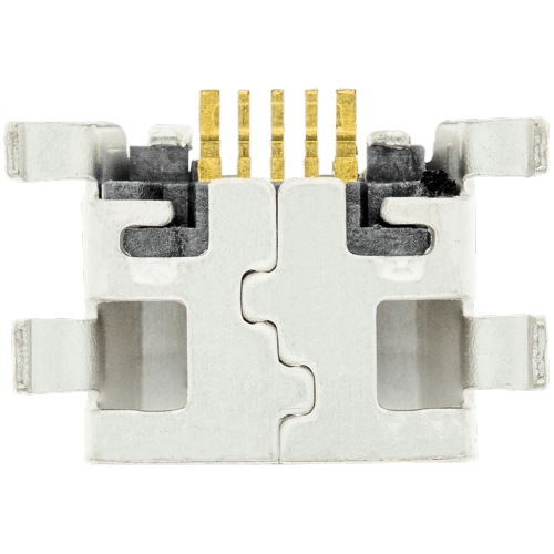 Replacement Charging port soldering required - 05 Pin - Micro B - 6 Anchor Points