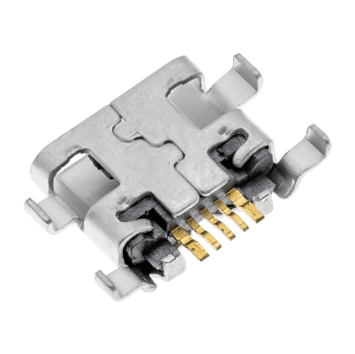 Replacement Charging port soldering required - 05 Pin - Micro B - 6 Anchor Points