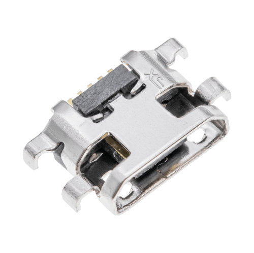Replacement Charging port soldering required - 05 Pin - Micro B - 6 Anchor Points
