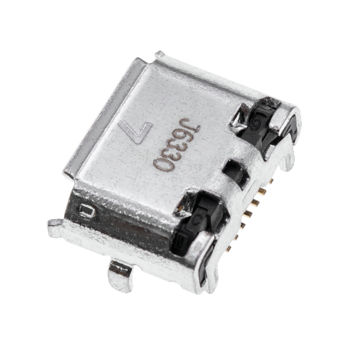 Replacement Charging port soldering required - 07 Pin - Micro B - 4 Anchor Points
