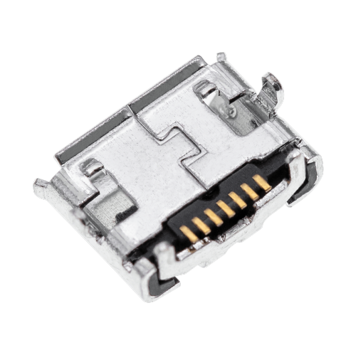 Replacement Charging port soldering required - 07 Pin - Micro B - 4 Anchor Points