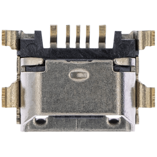 Replacement Charging port soldering required - 05 Pin - Micro B - 4 Anchor Points
