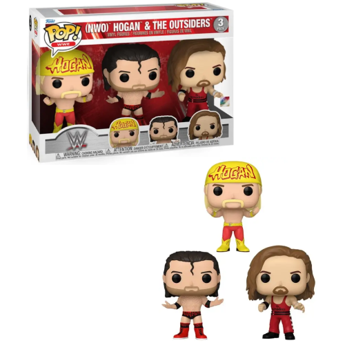 FUNKO  Pop Wwe Vinyl Figure Hulk (Nwo) Hogan & The Outsiders (3-Pack)