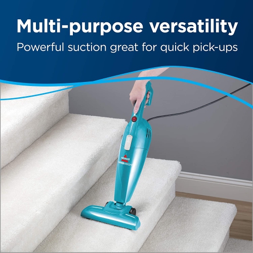 Bissell - Stick Vacuum - Featherweight Blue - Ultra-lightweight and compact - Versatile Lift-Off Hand Vacuum - 2.1 Amp motor