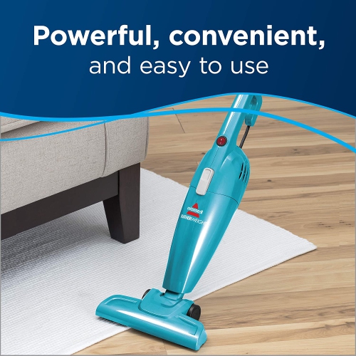 Bissell - Stick Vacuum - Featherweight Blue - Ultra-lightweight and compact - Versatile Lift-Off Hand Vacuum - 2.1 Amp motor