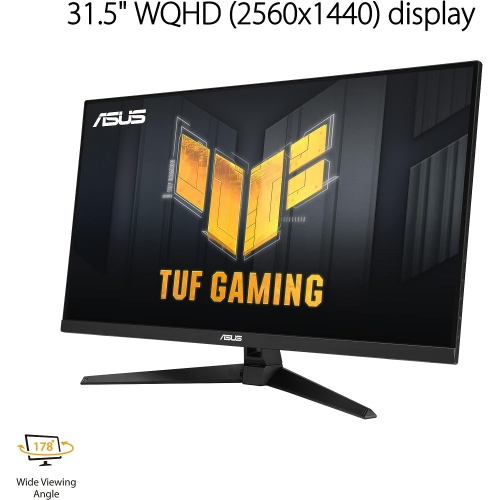 Refurbished - ASUS TUF 31.5" QHD 170Hz 1ms VA LED FreeSync Gaming Monitor (VG32AQA1A)