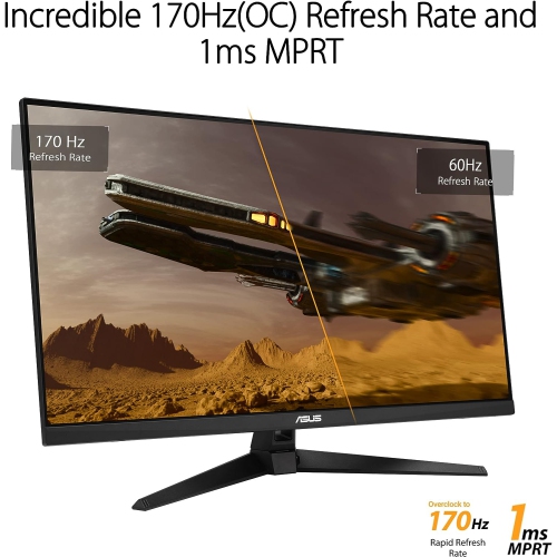 Refurbished - ASUS TUF 31.5" QHD 170Hz 1ms VA LED FreeSync Gaming Monitor (VG32AQA1A)