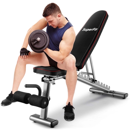 Banc d'exercice robuste de qualité commerciale de SuperFit avec banc d'exercice ajustable 660 lb