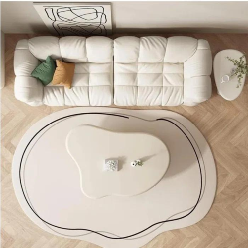 LivinVeluris Modern Minimilistic Coffee Table - White