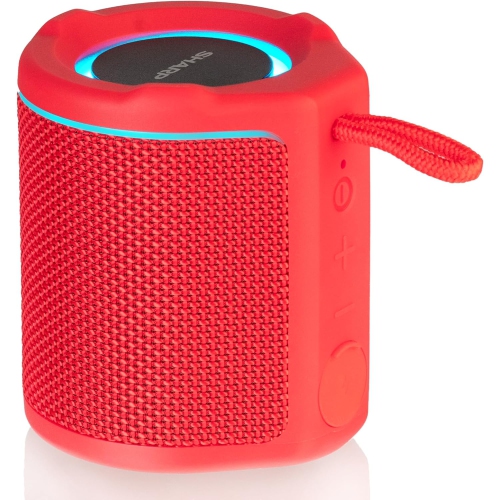 The Sharp Crystal Clear Series Portable Bluetooth Speaker-Red
