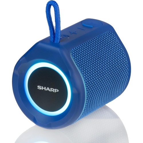 SHARP  The Crystal Clear Series Portable Bluetooth Speaker-Blue