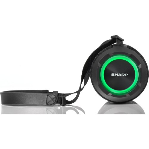 The Sharp Crystal Clear Series Bluetooth Speaker-Black