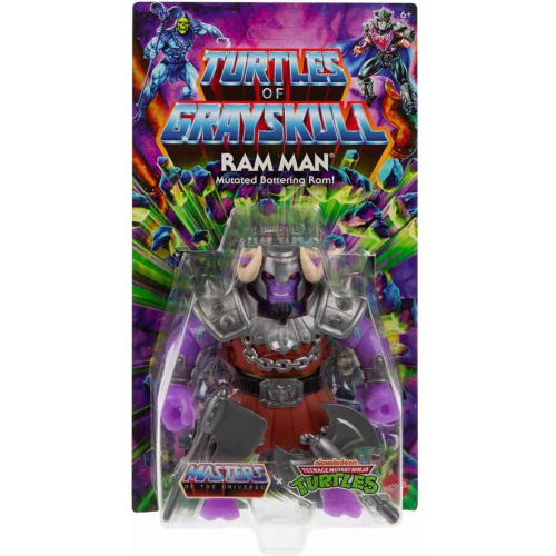 TMNT MOTU  Masters Of The Universe Teenage Mutant Ninja Turtles Origins 6" Action Figure Turtles Of Grayskull Wave 2 - Ram Man A great toy to let the imagination go!