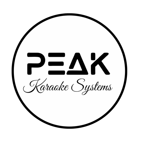 PEAK Karaoke Gold System Package: Bluetooth Stereo Amplifier PK-AMP-001, Two UHF Rechargeable Wireless Microphone with Echo and Volume control