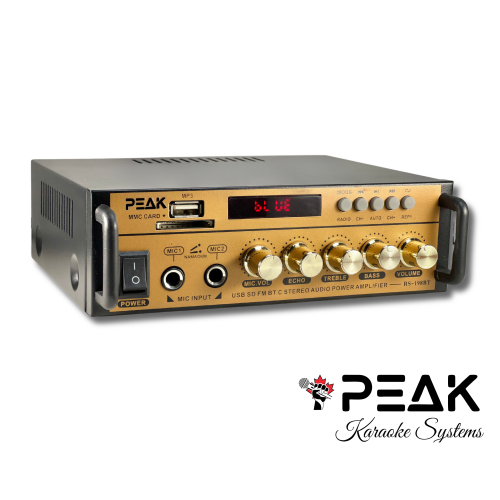 PEAK Karaoke Gold Bluetooth Amplifier: PK-AMP-001
