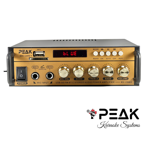 PEAK Karaoke Gold Bluetooth Amplifier: PK-AMP-001