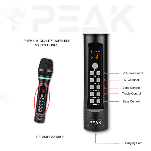 PEAK Karaoke ONYX Premium DEFIANCE STAGE II System - 3000W