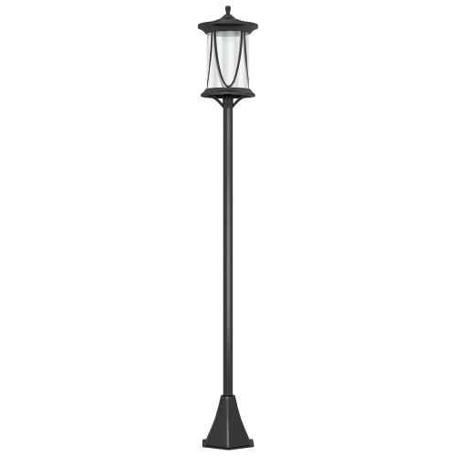 thumbnail image 2 of Outsunny Solar Post Light – 50 LED, 50" Tall, IP44 Waterproof, Auto On/Off For Garden Pathway & Patio 2 of 14