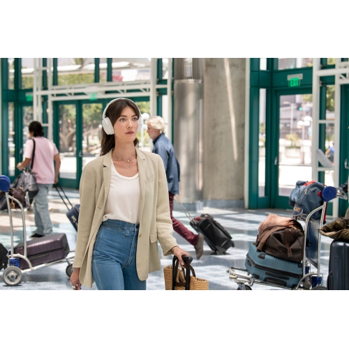 Casque d'écoute sans fil Bluetooth à suppression du bruit QuietComfort 45 de Bose - fumée blanche