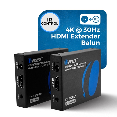 OREI 4K HDMI Extender Over CAT6/7 RJ45 4K@30Hz Up To 130 Ft & 1080p Up To 230 Ft