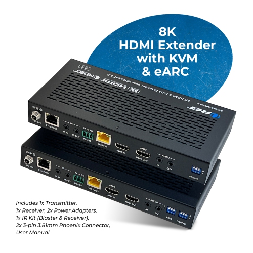 OREI 8K HDMI & KVM Extender Over HDBaseT 3.0 Up To 330 Feet