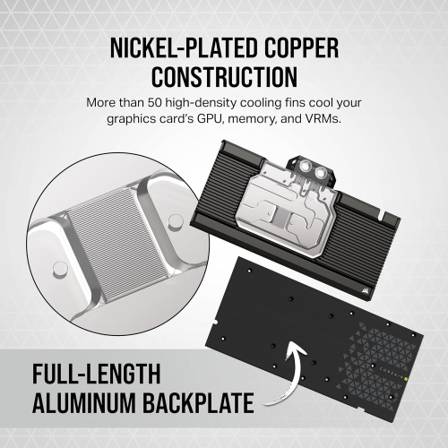 Corsair Hydro X Series XG7 RGB 4080 SUPRIM/Trio GPU Water Block - for MSI GeForce RTX™ 4080 SUPRIM and Gaming Trio Cards