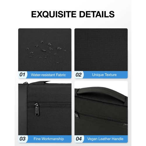 Bagsmart Hydrogen Laptop Briefcase-13.3Inch Black
