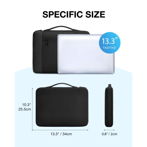 Bagsmart Hydrogen Laptop Briefcase-13.3Inch Black