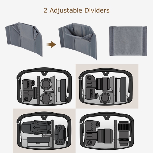 Bagsmart SLR DSLR Camera Sling Bag Purse Crossbody Bag Black