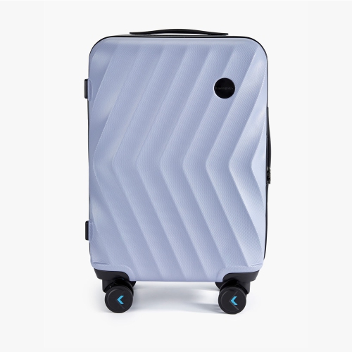 Bagsmart Globetrotter 21" Hardside Rolling Carry-on Stylish Suitcase Light Purple