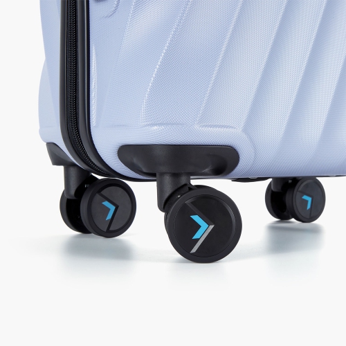 Bagsmart Globetrotter 21" Hardside Rolling Carry-on Stylish Suitcase Light Purple