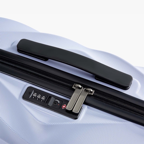 Bagsmart Globetrotter 21" Hardside Rolling Carry-on Stylish Suitcase Light Purple