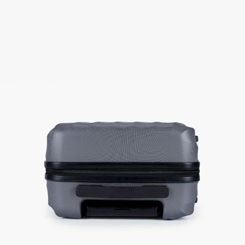 Bagsmart Globetrotter 21" Hardside Rolling Carry-on Stylish Suitcase Gray