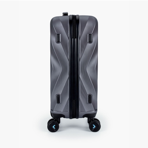 Bagsmart Globetrotter 21" Hardside Rolling Carry-on Stylish Suitcase Gray