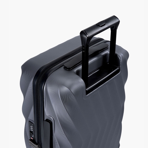 Bagsmart Globetrotter 21" Hardside Rolling Carry-on Stylish Suitcase Gray