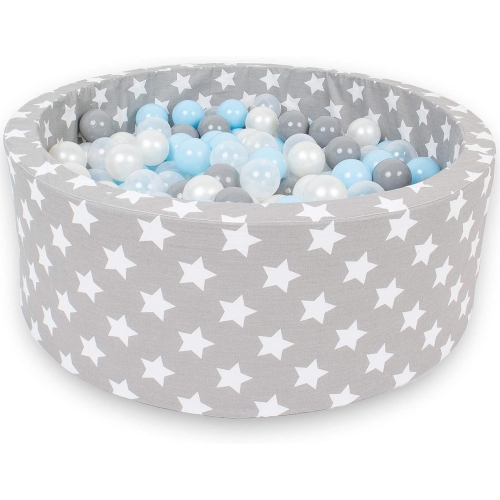 Delsit Kids Foam Ball Pit - Indoor Play Ball Pool for Toddlers and Babies; Includes 200 Balls, European Made Toy