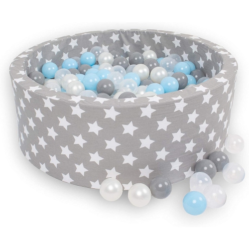 Piscine à balles en mousse pour enfants Delsit pour enfants - piscine de balles de jeu intérieure pour les tout-petits et les bébés; comprend 200