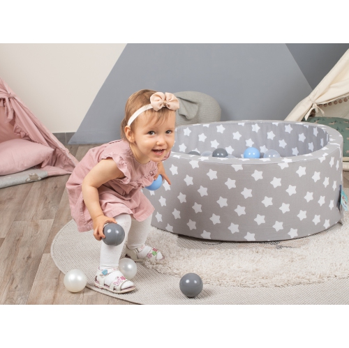 Piscine à balles en mousse pour enfants Delsit pour enfants - piscine de balles de jeu intérieure pour les tout-petits et les bébés; comprend 200