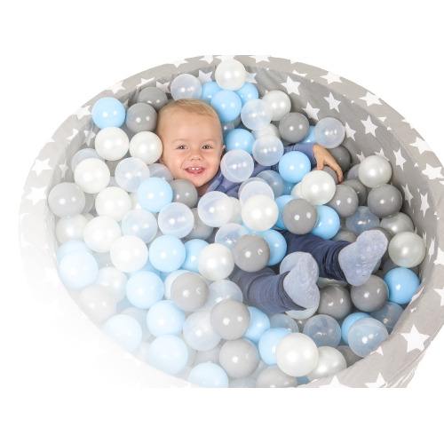 Piscine à balles en mousse pour enfants Delsit pour enfants - piscine de balles de jeu intérieure pour les tout-petits et les bébés; comprend 200