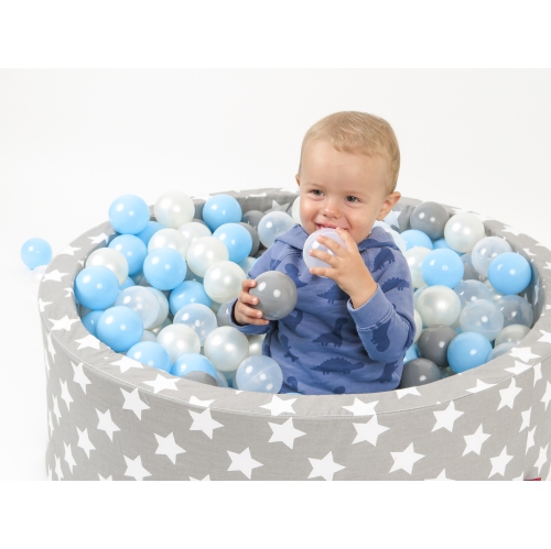 Piscine à balles en mousse pour enfants Delsit pour enfants - piscine de balles de jeu intérieure pour les tout-petits et les bébés; comprend 200