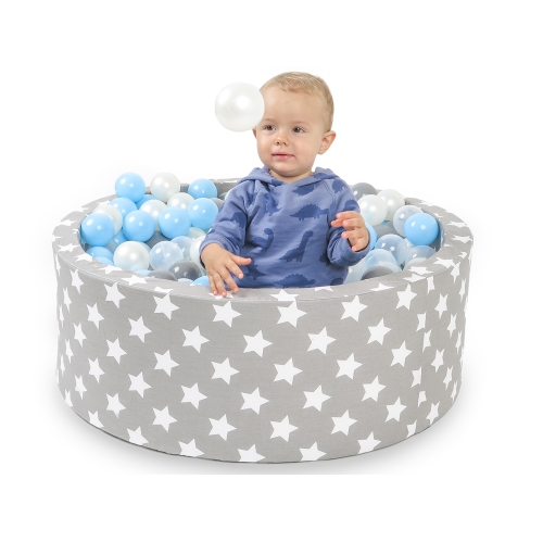 Piscine à balles en mousse pour enfants Delsit pour enfants - piscine de balles de jeu intérieure pour les tout-petits et les bébés; comprend 200